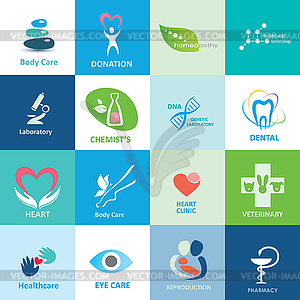 Big set of medical icons - vector clip art