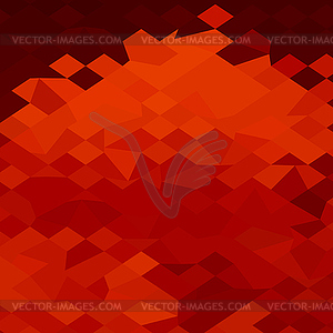 Red Lava Abstract Low Polygon Background - vector clipart