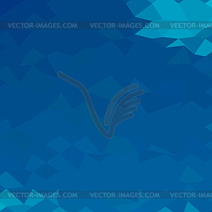 Blue Abstract Низкий Полигон Фон - векторное изображение