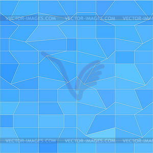 Blue Mosaic Abstract Low Polygon Background - vector clipart / vector image