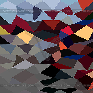 River Flowing Abstract Low Polygon Background - vector image