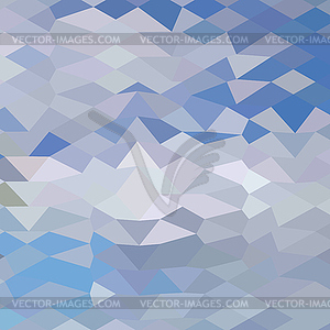 Grey Ocean Wave Abstract Low Polygon Background - vector clipart