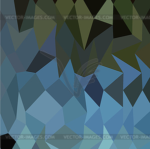 Blue Sapphire Abstract Low Polygon Background - vector clip art