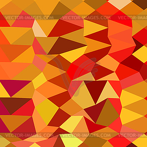 Coquelicot Red Abstract Low Polygon Background - vector image