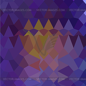 Темно-фиолетовый Абстрактный Низкий Полигон Фон - изображение векторного клипарта