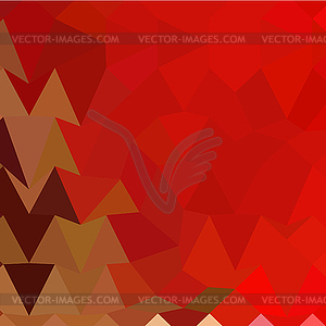 Coquelicot Red Abstract Low Polygon Background - vector image