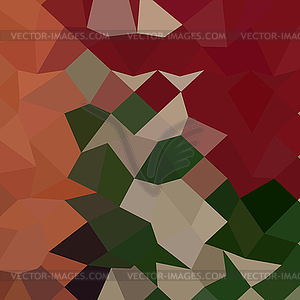 Orange Red Abstract Low Polygon Background - vector image