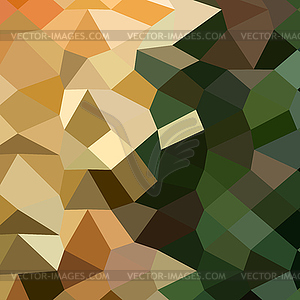 Bronze Yellow Abstract Low Polygon Background - vector clip art