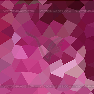 French Rose Pink Abstract Low Polygon Background - vector image