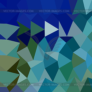 Blue Pigment Abstract Low Polygon Background - vector image