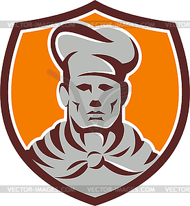 Chef Cook Shield Retro - vector clipart