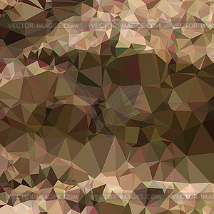 Copper Brown Abstract Low Polygon Background - vector clip art