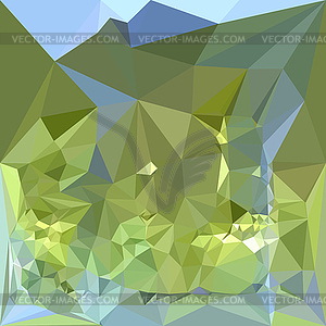 Limerick Green Abstract Low Polygon Background - vector clip art