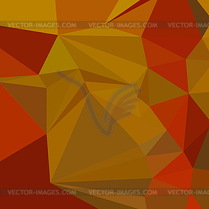 Tenne Tawny Orange Abstract Low Polygon Background - vector clip art