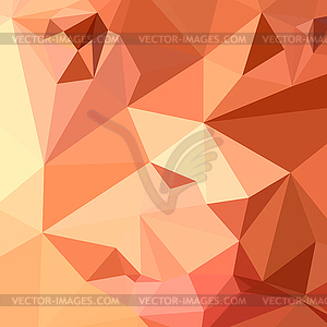 Tango Orange Abstract Low Polygon Background - vector clip art