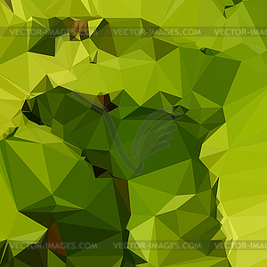 Avocado Green Abstract Low Polygon Background - vector clipart