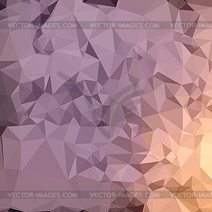 Amethyst Blue Orange Abstract Low Polygon Background - vector image