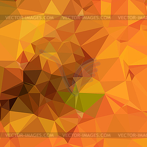 Deep Carrot Orange Abstract Low Polygon Background - vector EPS clipart