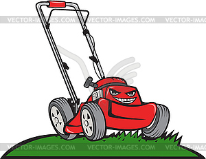 Lawnmower Front Cartoon - vector image