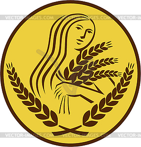 harvesting wheat clipart pictures