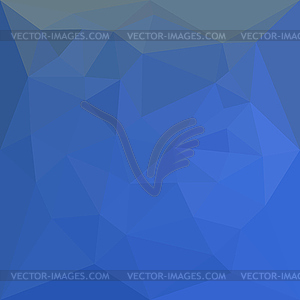 Deep Sky Blue Abstract Low Polygon Background - royalty-free vector image