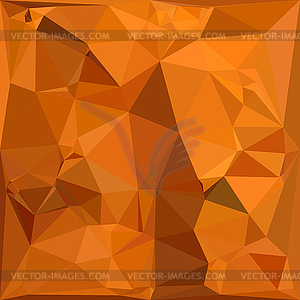 Dark Orange Carrot Abstract Low Polygon Background - vector image