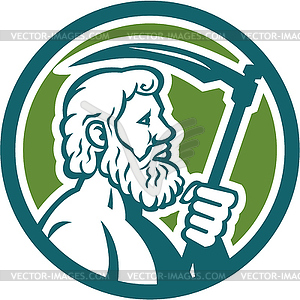 Cronus Holding Scy Circle Retro - vector clip art