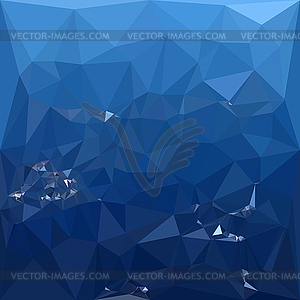 French Sky Blue Abstract Low Polygon Background - stock vector clipart