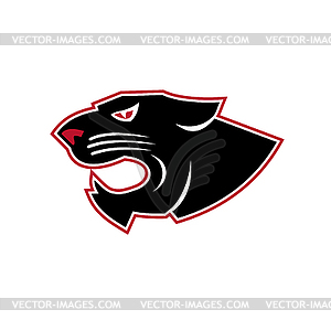 Aggressive Panther Head Icon - vector clipart