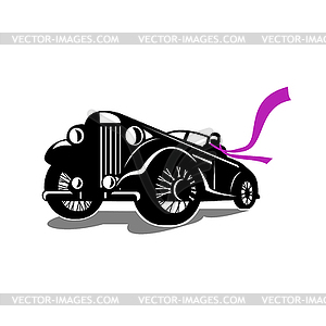 Vintage Roadster Scarf Retro - vector clip art