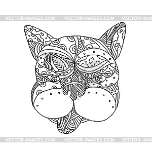 French Bulldog Doodle Art - vector EPS clipart