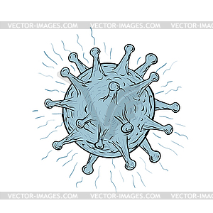 Virus Drawing - vector image