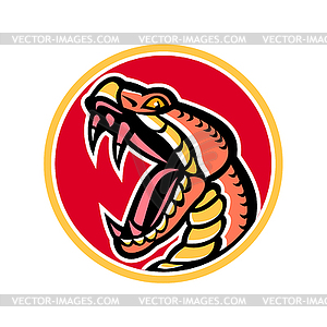 Copperhead Snake Mascot - vector image