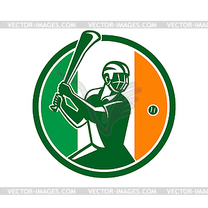 Иконка Иконка Hurling Ireland Flag - рисунок в векторе