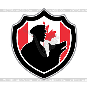 Canadian Police Canine Team Crest - vector clipart