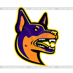 Australian Kelpie Dog Mascot - vector image