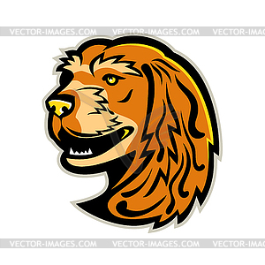English Cocker Spaniel Mascot - vector EPS clipart