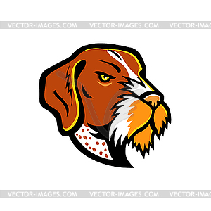 German Wirehaired Pointer Mascot - vector clipart