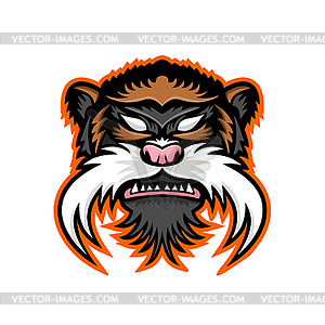 Emperor Tamarin Monkey Mascot - vector EPS clipart