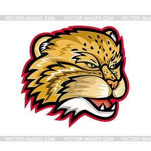 Manul or Pallas Cat Head Mascot - vector clipart