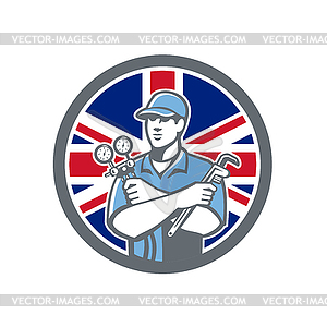 British Refrigeration Mechanic Icon - vector image