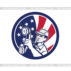 American Telephone Installation Repair Technician - vector image