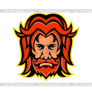 Baldr Norse God Mascot - color vector clipart