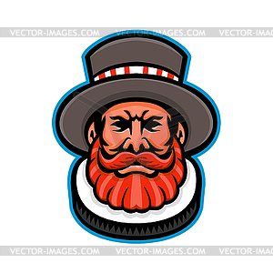 Beefeater or Yeoman Head Mascot - vector image