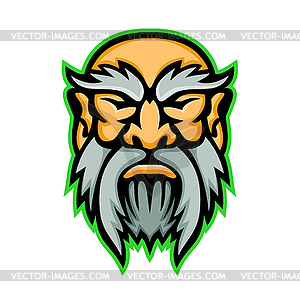 Cronus Greek God Mascot - stock vector clipart