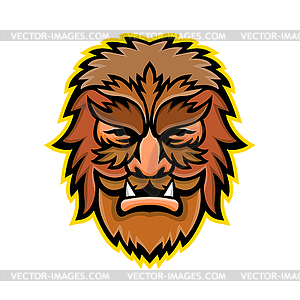 Circus Wolfman or Wolfboy Mascot - vector clipart