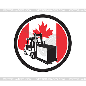Значок канадской логистики Канады - изображение в векторном виде