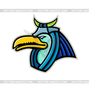 Thoth Egyptian God Mascot - vector clipart