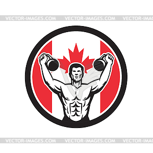 Canadian Physical Fitness Canada Flag Icon - vector image