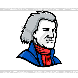 Thomas Jefferson Mascot - vector image